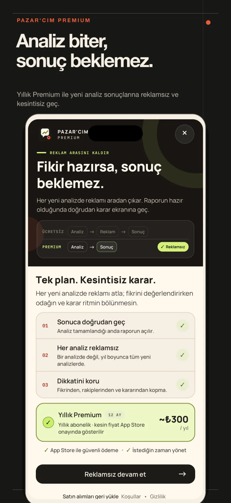 Analiz hazırlanırken adım adım ilerleyen plan.